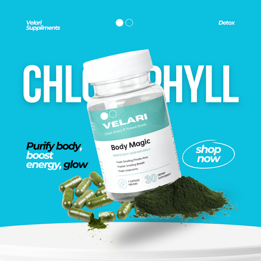 Body Magic Chlorophyll Pill - For Body Odor, Detox & Skin